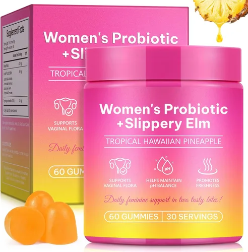 Gomitas de probióticos femeninos para mujer | Apoya el equilibrio del pH, las gomitas de equilibrio de las mujeres, la salud intestinal y el sistema