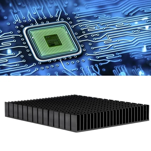 Miniatura 6 de Disipador térmico de aluminio 5.906x4.724x0.787 in enfriamiento pasivo para PCB chip de computadora impresora 3D radiador de alto rendimiento