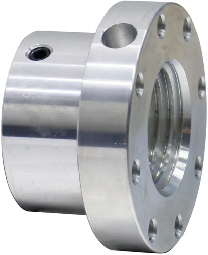Miniatura 5 de Placa frontal de torno de 2-1/2 pulgadas, placa frontal de aluminio con tornillo para husillo de 1-1/4 pulgadas x 8TPI