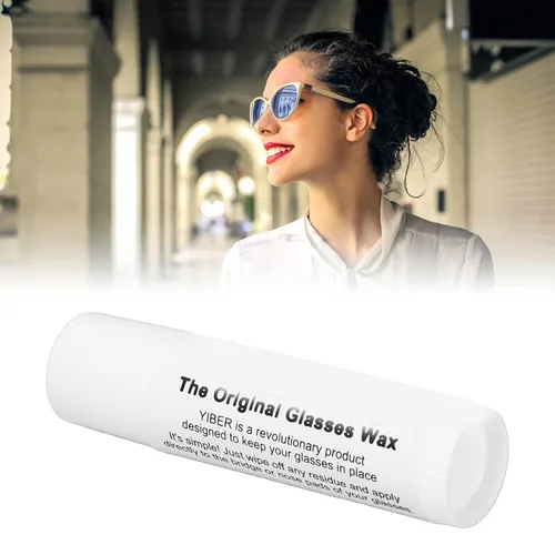 Miniatura 6 de Cera para gafas, cera de abeja pura, almohadillas para la nariz sin olor, retenedor de gafas antideslizantes con contenedor, fácil aplicación, palo