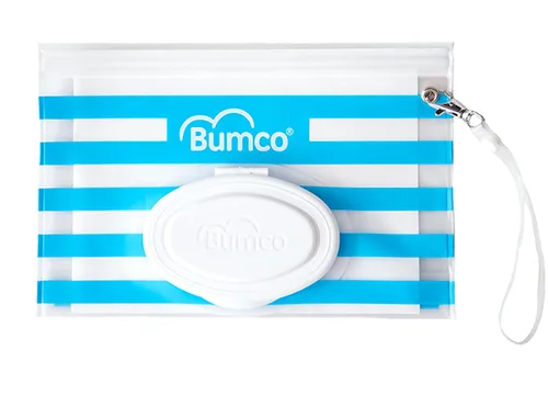 Miniatura 13 de BUMCO Dispensador de toallitas hermético, se mantiene húmedo, bolsa recargable reutilizable, organizador de bolsa de pañales para viajes, embrague