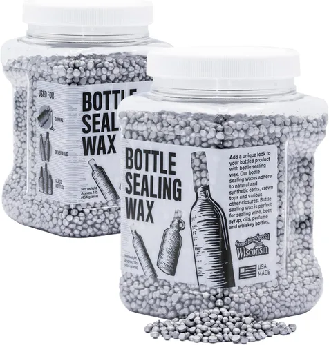 Miniatura 4 de Blended Waxes, Inc. - Cera de sellado de botellas, perlas de sello de cera de pastilla para sellado de botellas de vino, cerveza y licor, sella