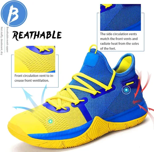 Miniatura 3 de WETIKE - zapatillas de básquetbol antideslizantes para niños y niñas, zapatillas para correr al aire libre (niños pequeñosniños grandes)