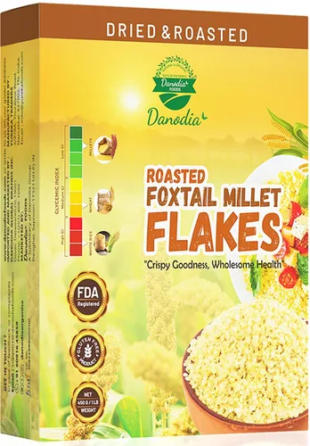 Miniatura 10 de Danodia Foods Ragi Jaggery Choco Flakes 250g/8.8 oz, Cereal de desayuno de mijo dedo con sabor a chocolate Jaggery inspirado en la India, cereal