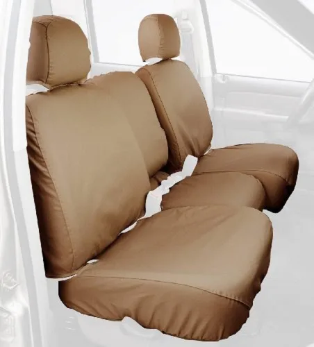 Miniatura 10 de Covercraft - SS3344PCCH Fundas de asiento de asiento delantero de ajuste personalizado - Tela de polialgodón, negro carbón Negro (Charcoal Black)