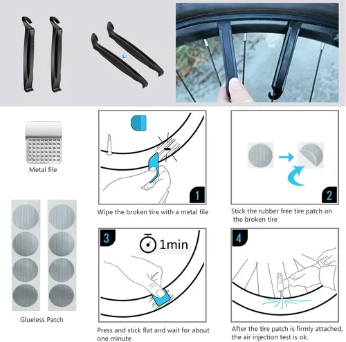 Miniatura 6 de Paquete de 2 neumáticos y tubos de bicicleta Beach Cruiser de 24 pulgadas/26 x 2.125 pulgadas o sin tubos de 24 pulgadas/26 x 1.75 pulgadas/2.125