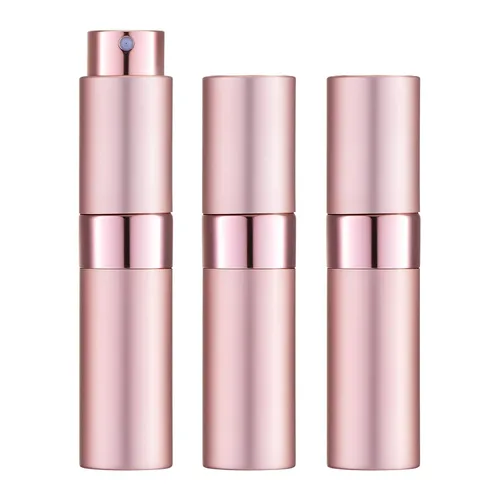 Miniatura 11 de LISAPACK Botella atomizadora de perfume de 0.3 fl oz para viajes (3 piezas) dispensador de colonia vacío, rociador portátil (rojo, rosa, morado)