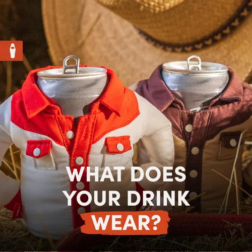 Miniatura 9 de Puffin - The Howdy Cowboy Shirt - Enfriador de latas aislado de 12 oz I Aislante de botellas de cerveza y latas de refrescos, mantiene las bebidas