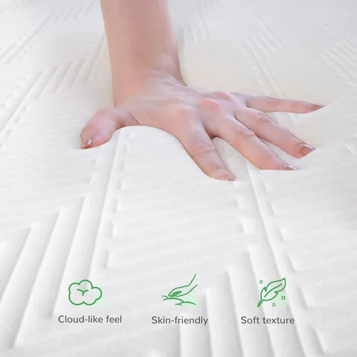 Miniatura 54 de Novilla Colchón individual para niños, colchones de tamaño individual de 5 pulgadas con espuma viscoelástica infundida de gel y espuma que alivia