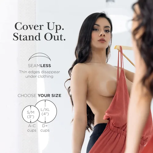 Miniatura 4 de NIPPIES - Cubiertas para los pezones de la mujer, parches adhesivos de silicona con caja para viajar