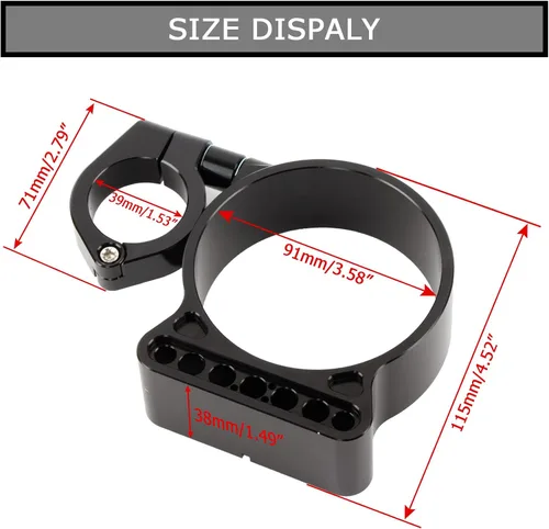 Miniatura 3 de Cubierta del soporte de reubicación del velocímetro de montaje lateral Cubierta del instrumento del velocímetro para Sportster 883 XL1200 883 Negro