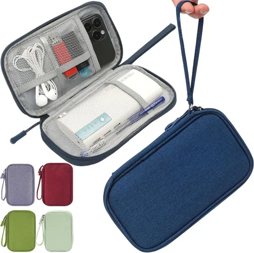 Miniatura 10 de CAAORDKSO Estuche Organizador Electrónico, Estuche Organizador de Cables de Viaje, Estuche Organizador de Accesorios Electrónicos, Estuche