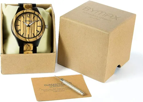 Miniatura 2 de Bymax - Reloj de pulsera analógico de cuarzo japonés hecho a mano con caja de regalo