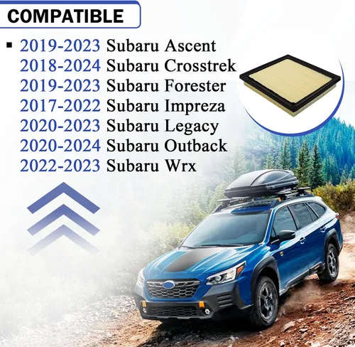 Miniatura 2 de Filtro de aire de motor para Subaru Impreza Crosstrek Ascent Forester Outback WRX 16546AA16A 2017-2024