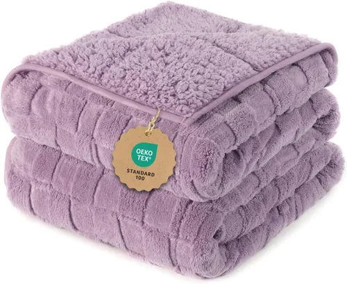 Miniatura 12 de Kivik - Mantas con peso de doble cara para adultos, mantas estampadas a cuadros, súper suaves y pesadas, para sofá y cama, con tela ultra esponjosa