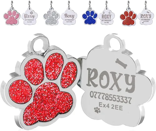 Miniatura 20 de Etiquetas para perros personalizadas para mascotas, etiqueta para perro, etiquetas para gato, etiquetas de nombre de perro personalizadas, etiquetas