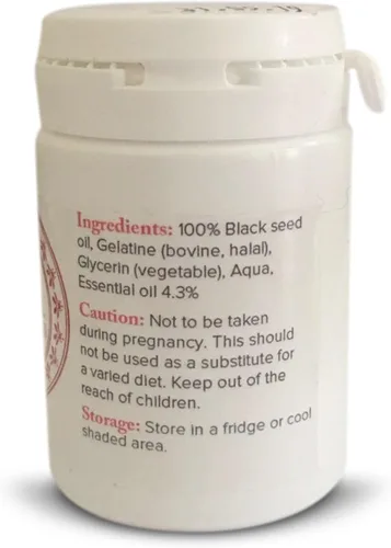 Miniatura 2 de The Blessed Seed Cápsulas de aceite de semilla negra fuerte 60x500g Cápsulas