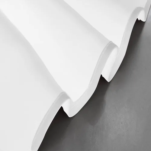 Miniatura 6 de Cenefa Blanco Puro Paquete de 2 - Cortinas de Liquidación para Sala de Estar, Baño y Dormitorio - Estilo Granja Festoneado, 18 Pulgadas de Largo