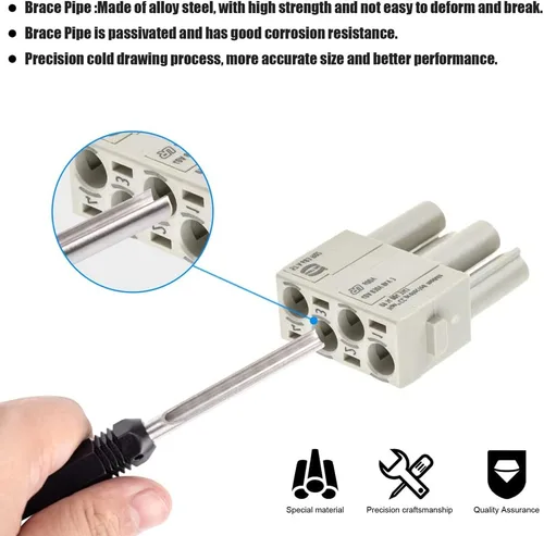 Miniatura 9 de JRready ST5227 KIT de Herramientas Extractoras Herramientas de Extracción de Contacto Sólido Remoción TE/AMP/HARTING Series D SUB Series HAN