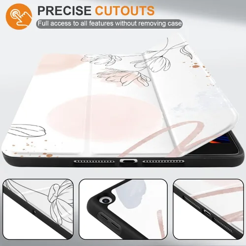 Miniatura 3 de DONGKE Funda compatible con iPad de 10.2 pulgadas 2021 2020 2019 iPad de 9ª/8ª/7ª generación con soporte para lápices, funda protectora delgada