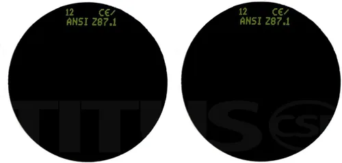 Miniatura 5 de TITUS Lentes de repuesto Copa Tipo C Marco Calidad Industrial Gafas de soldadura UV IR Verde 5 7 8 9 10 11 12 13 o 14 Filtro