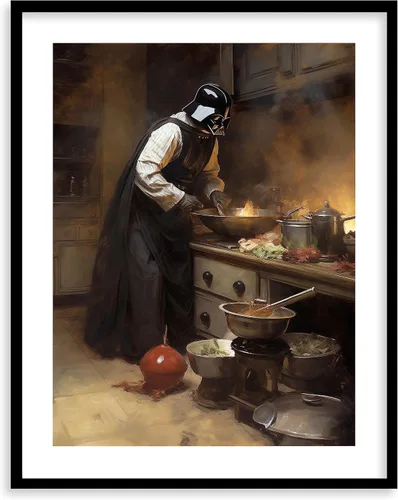 Miniatura 21 de Impresiones de Arte para Cocina de Star Wars - Impresión Giclée de Arte Fino Premium - Póster de Impresión Estético de Darth Vader Boba Fett Yoda