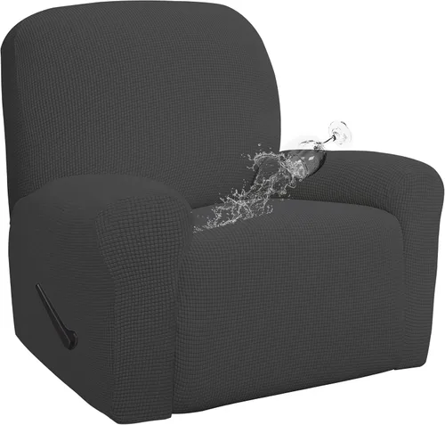 Miniatura 14 de Easy-Going - Funda 100 % impermeable doble para sofá reclinable, diseño jacquard, en 1 pieza, a prueba de derrames, para niños, mascotas, perros