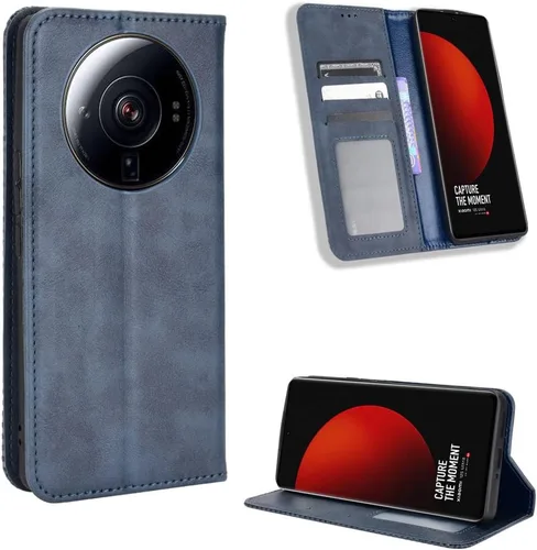 Funda para Xiaomi 12S Ultra 5G Funda de cuero,Funda para Xiaomi Mi 12S Ultra Caso,Funda para Xiaomi 12S Ultra 2203121C Funda Flip PU Funda de cuero