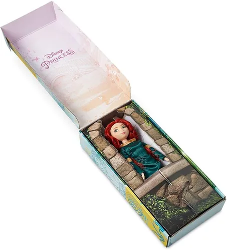 Miniatura 3 de Disney Store Muñeca Clásica de Princesa para Niña (Mérida), 11 Pulgadas, Incluye Cepillo con Detalles Moldeados, Juguete Totalmente Posable