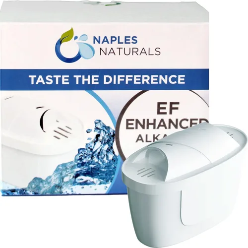 Filtro alcalino de repuesto para jarra de agua diseñado para modelos originales y finos, Paquete de 4 1 blanco