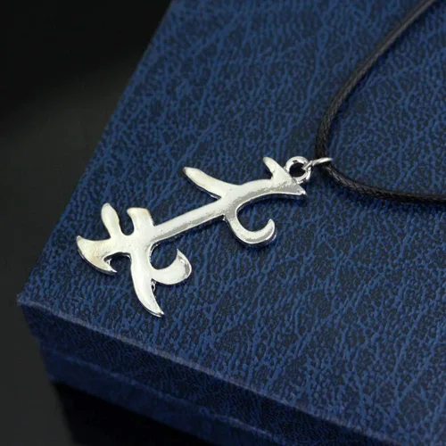 Miniatura 4 de OfficialOtaku Shadowhunters - Collar con colgante de runa parabatai, color plateado