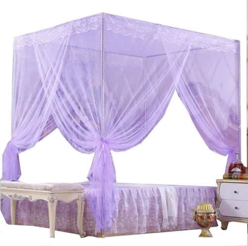 Miniatura 5 de cortina para cama de 4 esquinas, diseño de princesa