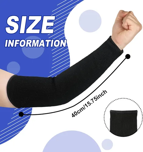 Miniatura 3 de 3 pares de protectores de brazo para piel fina y moretones, mangas de antebrazo resistentes a cortes nivel 5, manga de protección contra quemaduras