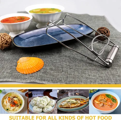 Miniatura 7 de DOERDO - Plato plegable de acero inoxidable, para cocina, hogar, restaurante, cocina