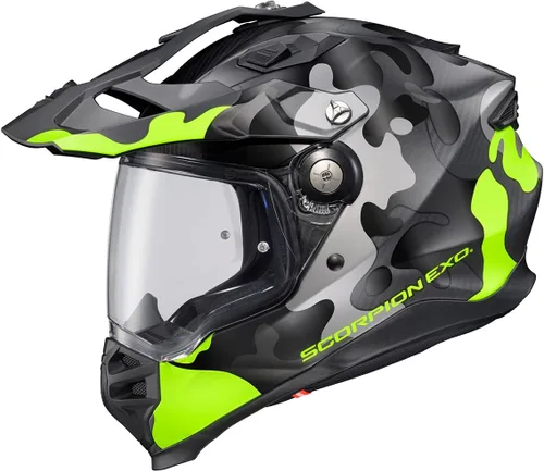 Miniatura 7 de ScorpionEXO XT9000 - Casco integral de fibra de carbono para motocicleta de aventura con visera Pinlock Ready, bolsillos para altavoz listos