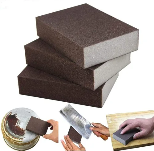 Miniatura 2 de 6 esponjas de esmeril cepillo Nano Carborundum esponja para eliminar óxido, limpieza de baño, suministros de cocina, descalcificación Clean Rub Pot