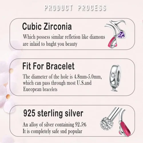 Miniatura 4 de LNQOBU 925 Sterling Silver Charms for Bracelets Dangle Pendant fit Pandora Bracelets or Necklaces Jewelry Woman Gift Beads Charm