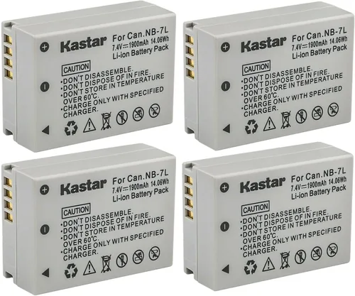 Miniatura 6 de Kastar Paquete de 1 batería de repuesto NB-7L para Canon PowerShot G10, PowerShot G10 es, PowerShot G10IS, PowerShot G11, PowerShot G12, PowerShot