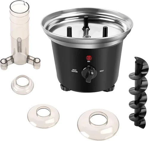 Miniatura 6 de Máquina de fuente de chocolate, calentador de máquina de inmersión de plástico para derretir chocolate, fuente de queso de torre de 3 niveles, mini