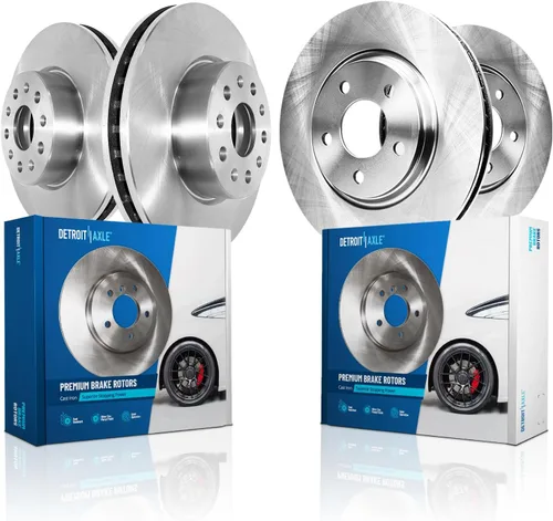 Miniatura 106 de Detroit Axle - Rotores de freno para Chrysler 200 2015 2016 2017, Rotores de freno de disco de reemplazo: 12.01" pulgadas delantero y 10.95