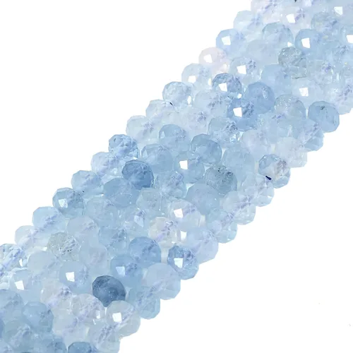 Miniatura 55 de 7 chakras piedras preciosas de 0.236 in de piedras preciosas facetadas Rondelle sueltas cuentas para hacer joyas DIY cuentas de 16 pulgadas
