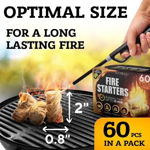 Miniatura 2 de Arrancador de fuego – Arrancadores de fuego de pino natural para chimenea, fogatas, parrilla, estufa de leña y pellets, chimenea, hoguera, barbacoa