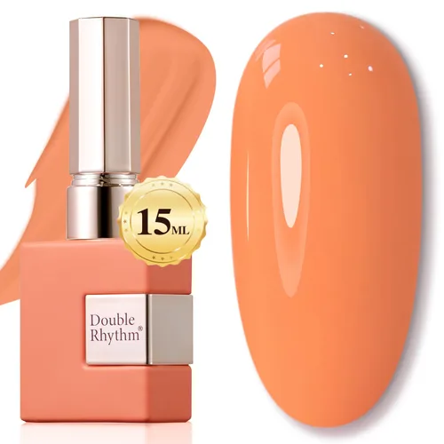 Miniatura 68 de Double Rhythm 15ml de esmalte de uñas en gel, color puro, mismo color, misma botella, esmalte de uñas de remoción para arte de manicura en salón