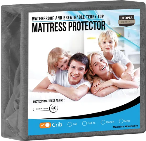 Miniatura 44 de Utopia Bedding – Protector impermeable de colchón tamaño individual, funda de colchón de terry premium de 200 GSM, transpirable, estilo ajustado