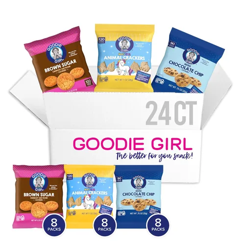 Miniatura 11 de Goodie Girl - Mini galletas de azúcar morena, galletas sin gluten para niños, paquetes de 100 calorías, sin maní, envueltas individualmente