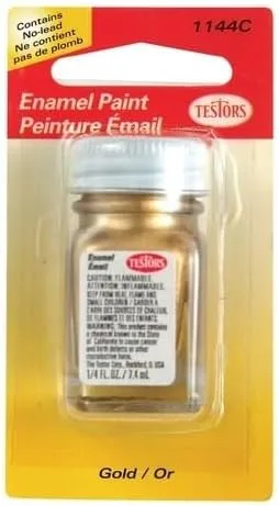 Testors Pintura de hobby dorado brillante, 0.25 onzas