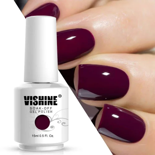 Miniatura 2 de Vishine Esmalte de uñas en gel, 0.5 onzas líquidas, esmalte de uñas en gel para remojar, arte de uñas, salón de manicura, bricolaje, lámpara LED UV