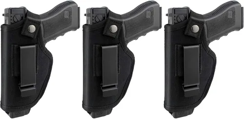 Miniatura 7 de Paquete de 2 fundas mejoradas para pistola de transporte oculto para hombres y mujeres, funda universal IWB OWB para mano derecha/izquierda