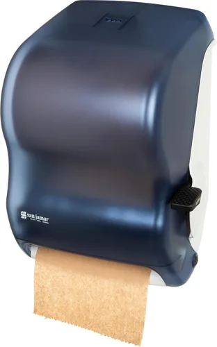 San Jamar T1100 - Dispensador de toallas de rollo clásico con palanca, se adapta a rollos de 8 pulgadas de ancho y 8 pulgadas de diámetro, 12-15/16