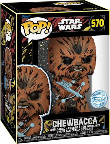 Miniatura 2 de Funko Star Wars: Retro Series - Chewbacca, edición especial exclusivo de vinilo Bobblehead #570